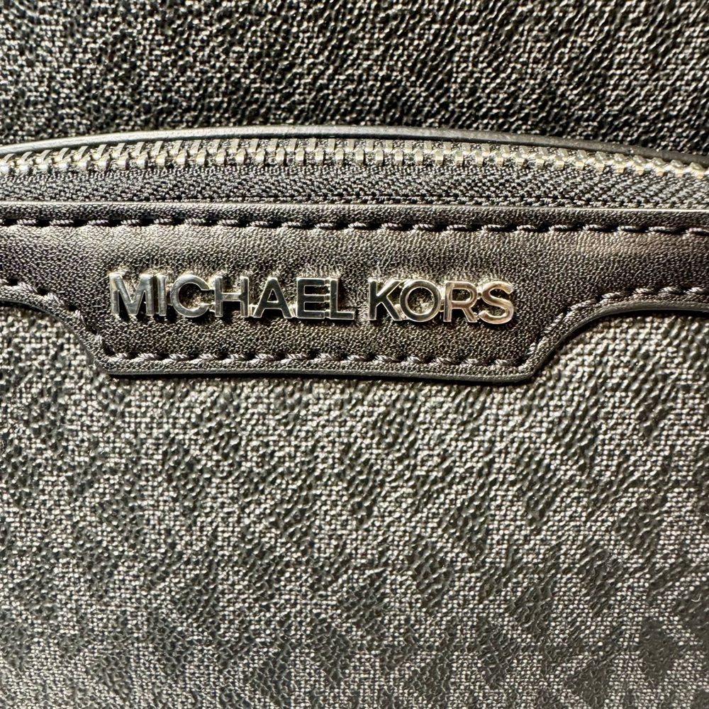 NWT. Michael Kors Jaycee Logo Backpack (Black). Beautiful full size MK backpack. - Picture 12 of 15